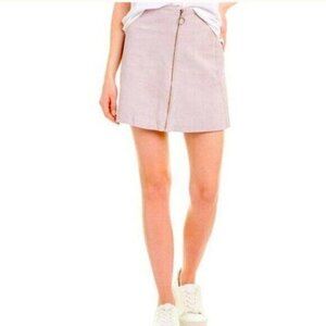 Revolve Capulet Mini Skirt Sophie Suede Lilac Womens Various Sizes Zip Front